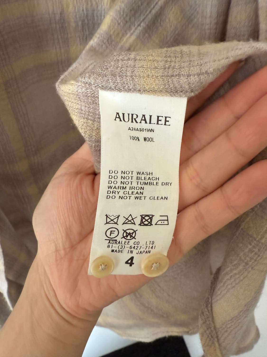 auralee 오라리 옴브레 셔츠 상품이미지3