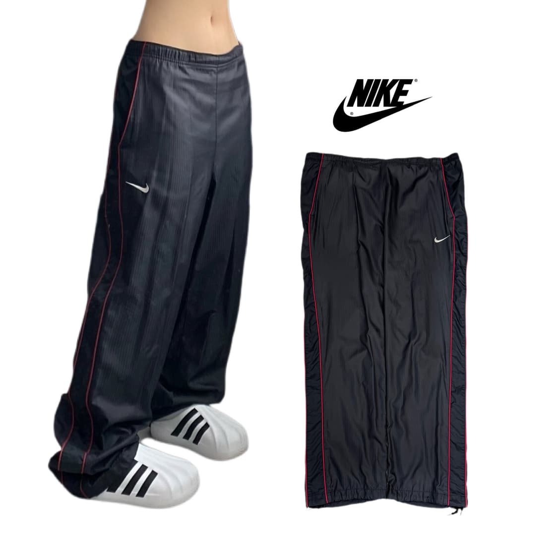 나이키 00s 스우시 올드스쿨 바람막이 트랙팬츠 상품이미지1