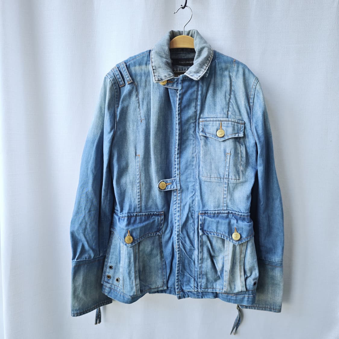 디스퀘어드2 페이크 레이어드 데님 자켓 46사이즈 상품이미지4