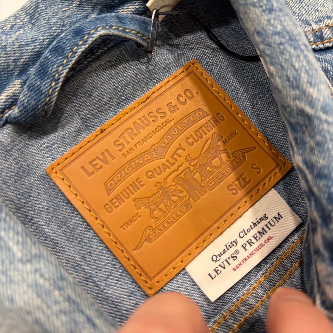 [S] 리바이스 오리지널 데님 트러커 청자켓 빈티지 워싱 C100 상품이미지4