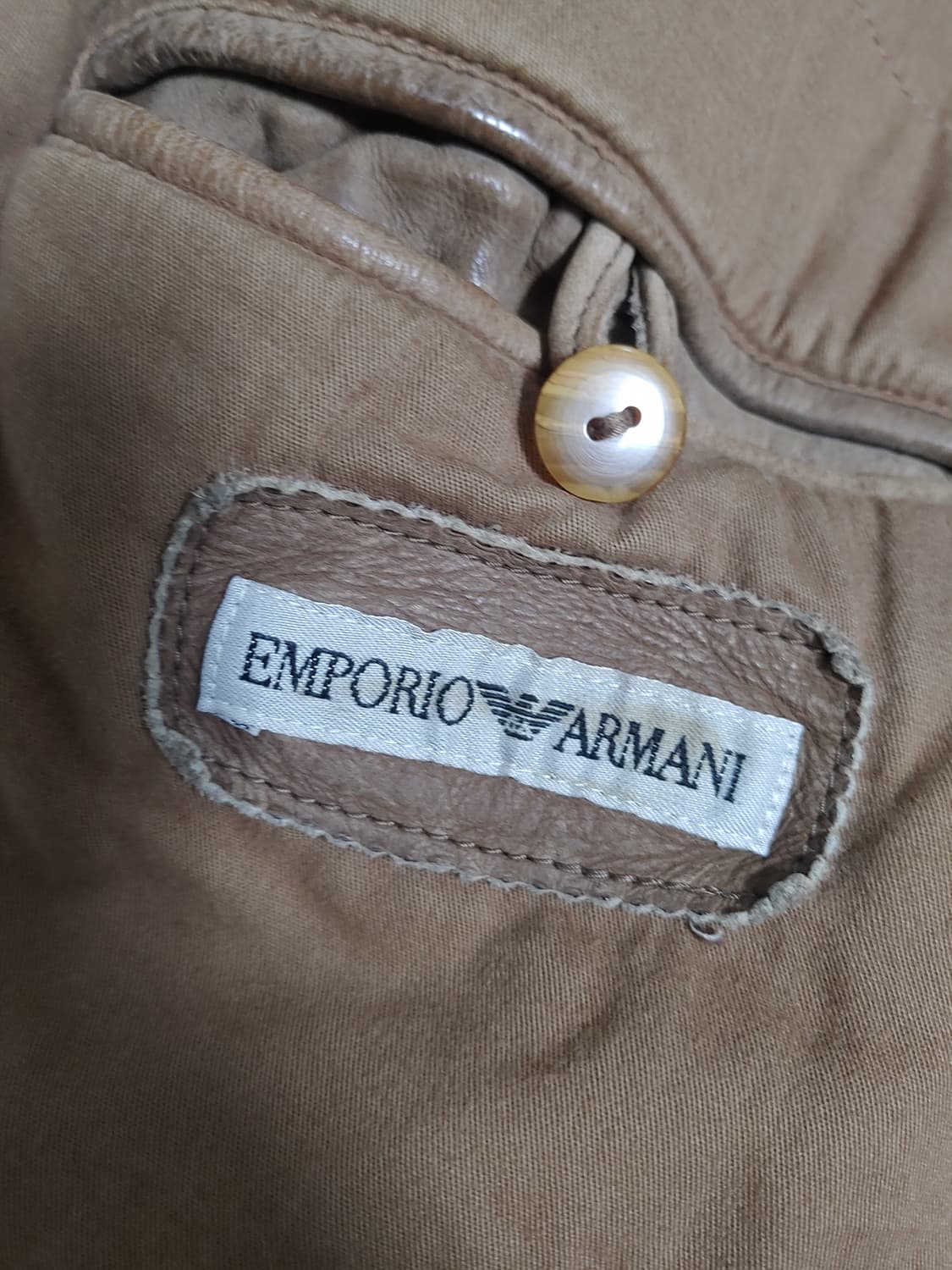 90s emporio armani a-2 레더자켓 상품이미지2