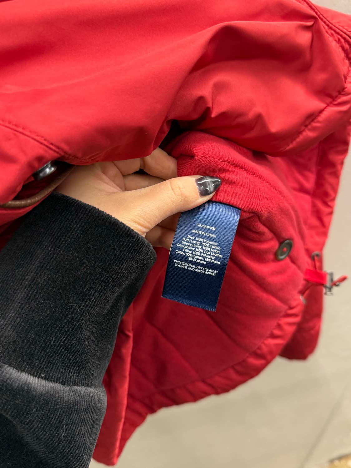 POLO 폴로 랄프로렌 00s 블루종 점퍼 레드 L 상품이미지6