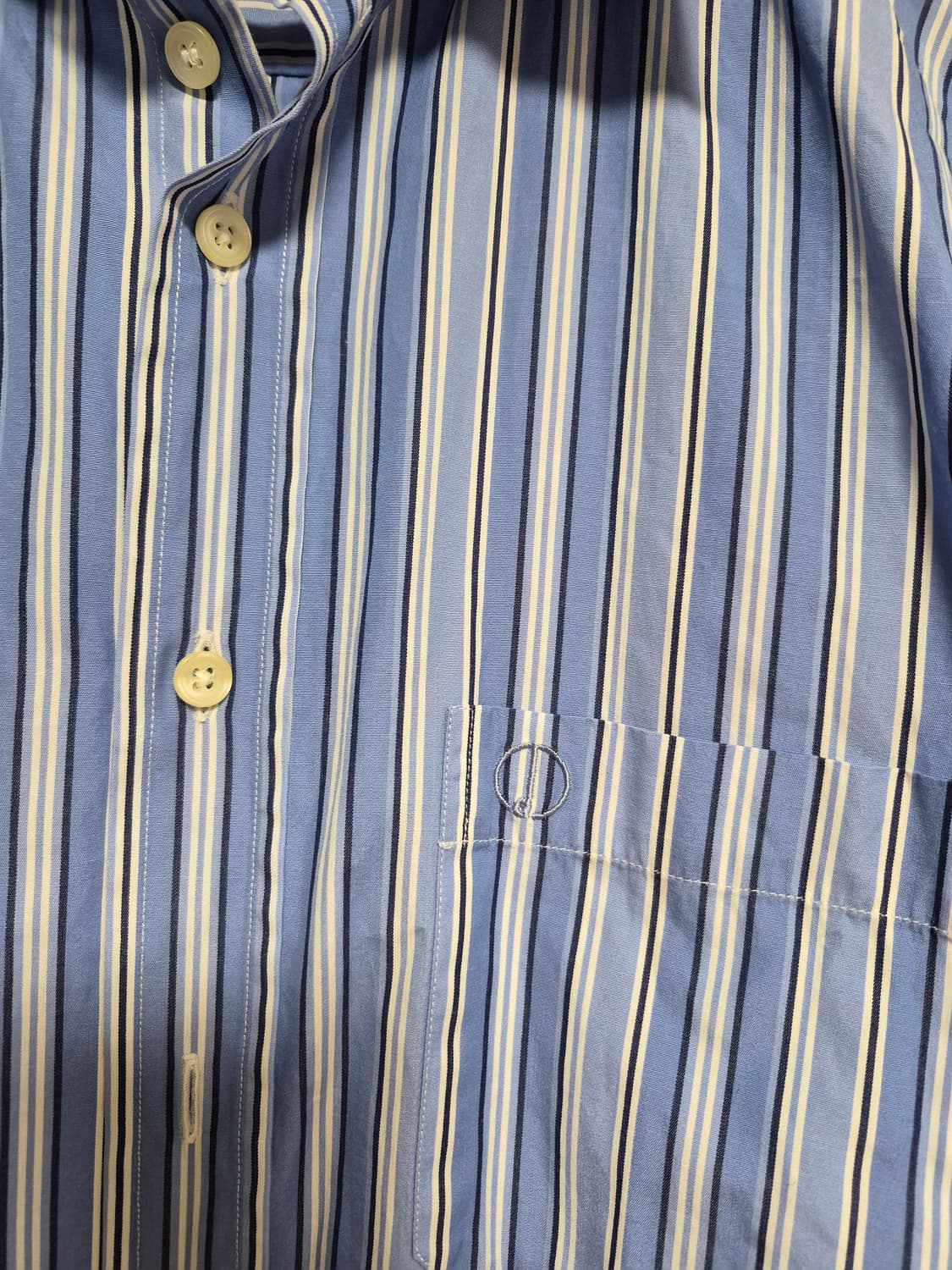 던힐 블루 스트라이프 셔츠 L  상품이미지4