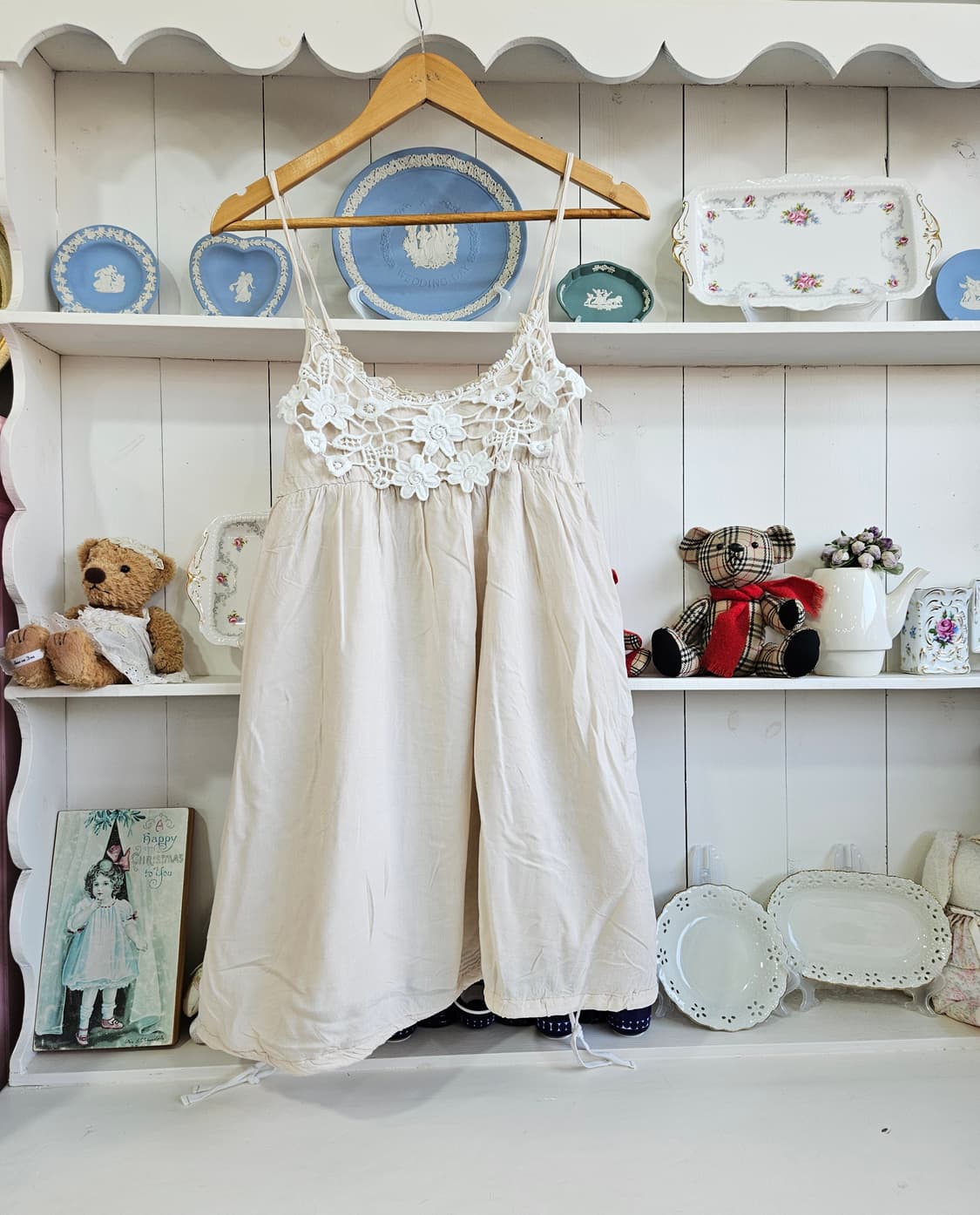 레이스 뷔스티에 벌룬 원피스 상품이미지1