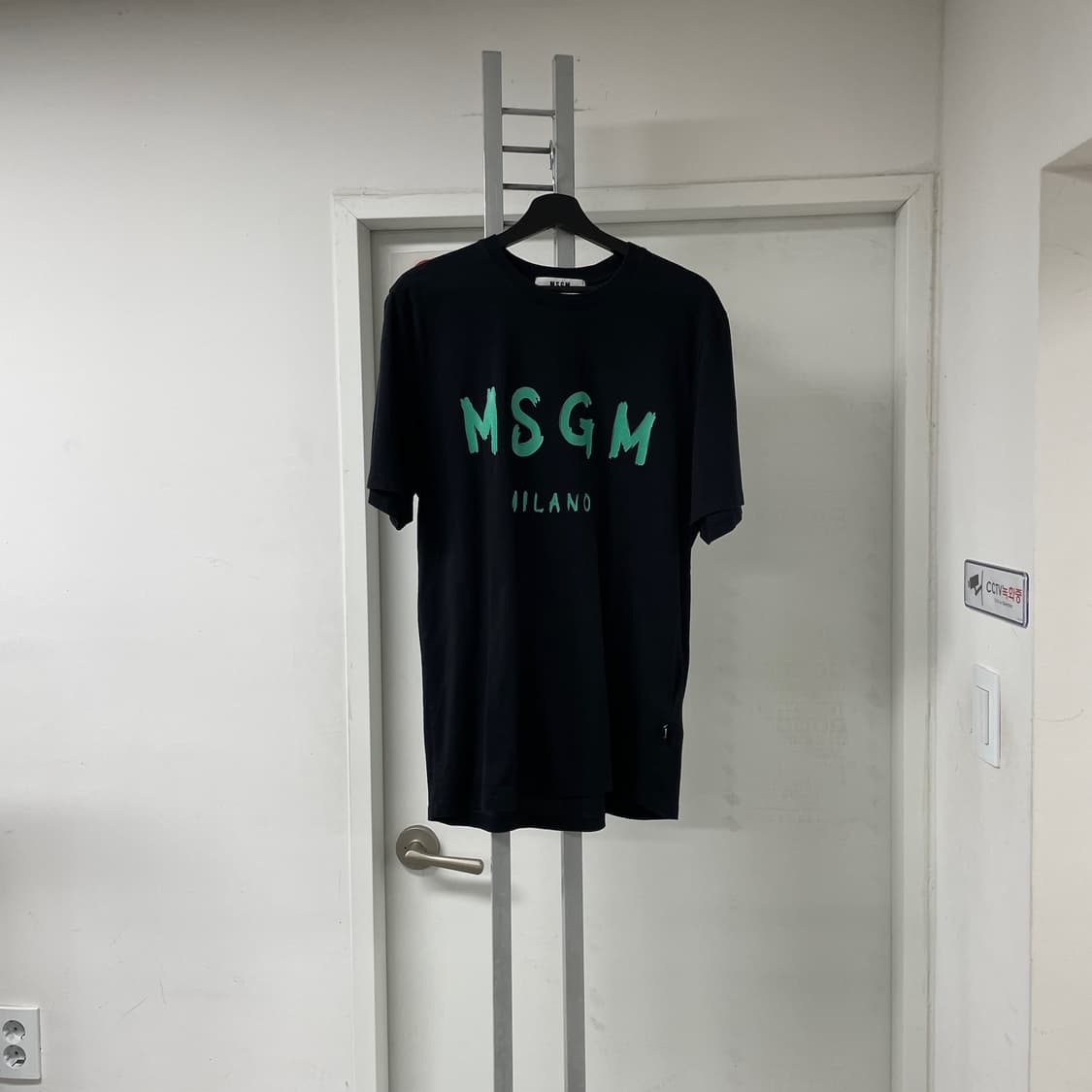 MSGM 블랙 반팔 티셔츠 M 상품이미지1