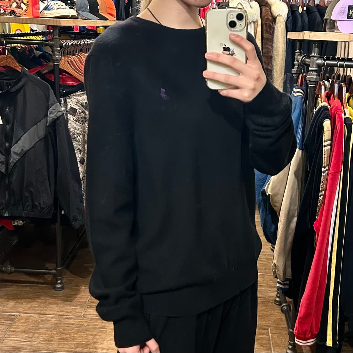 [HI] 폴로 니트 블랙 상품이미지3