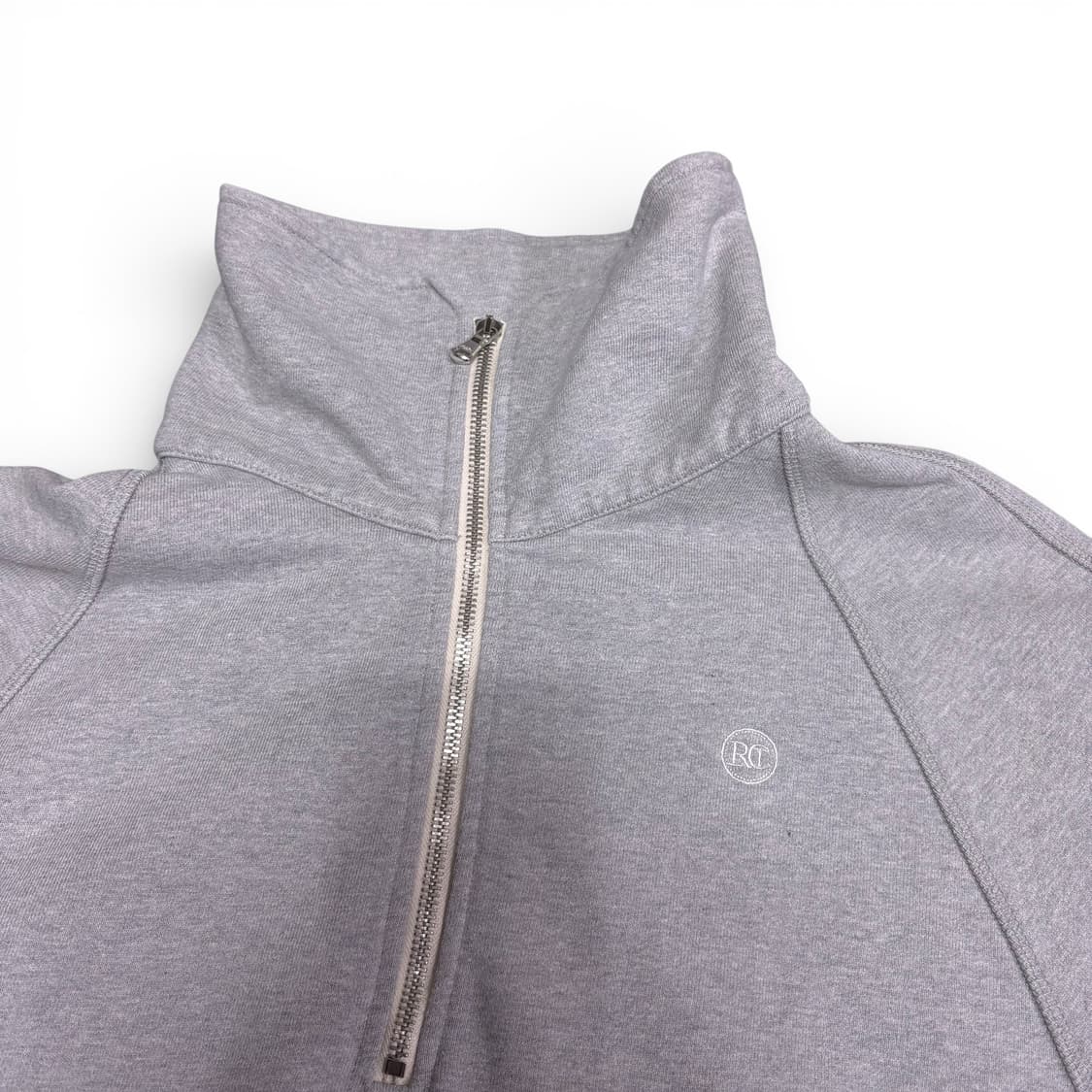 FREE 렉토 RECTO 그레이 반집업 맨투맨 상품이미지2