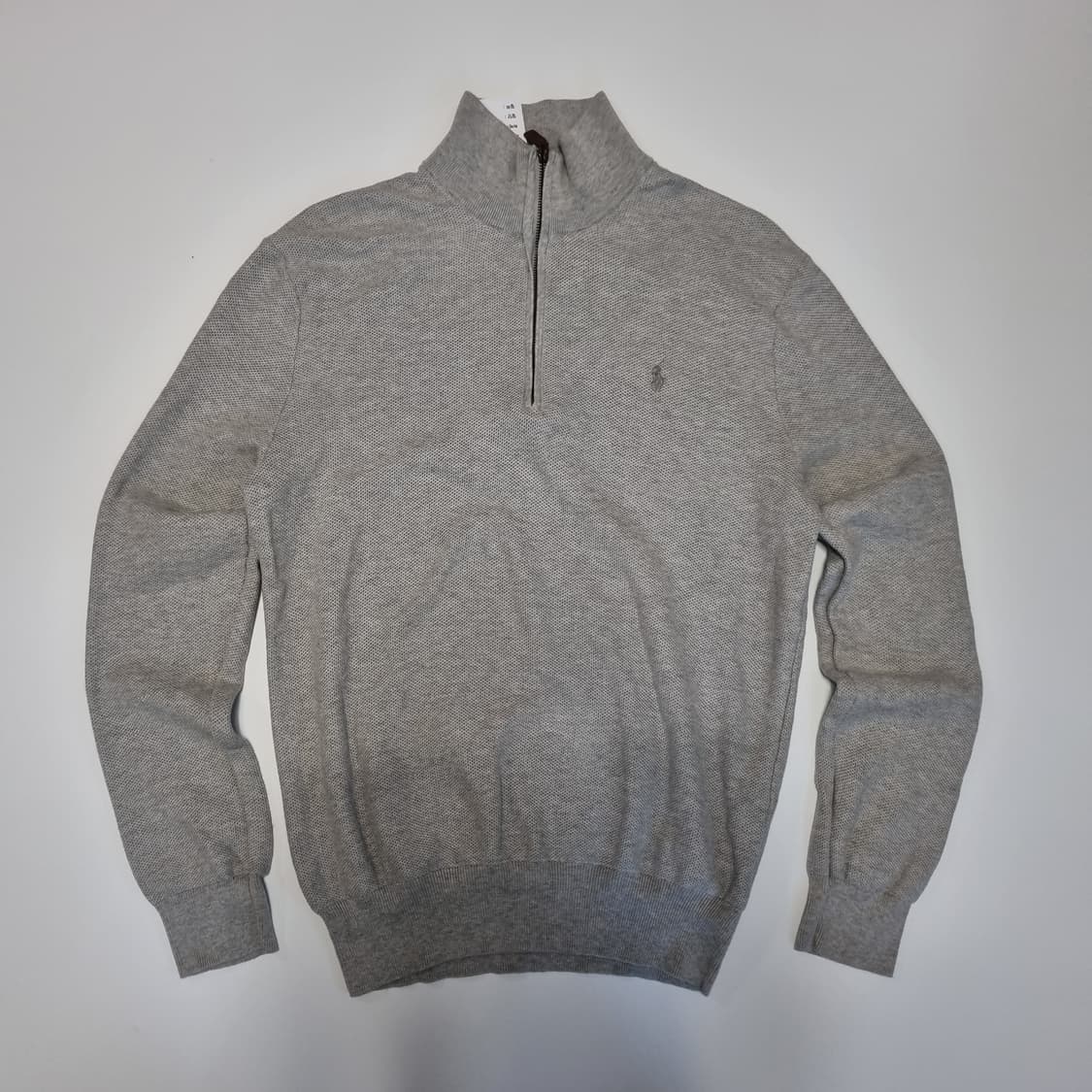 폴로 반집업 니트 그레이 상품이미지1