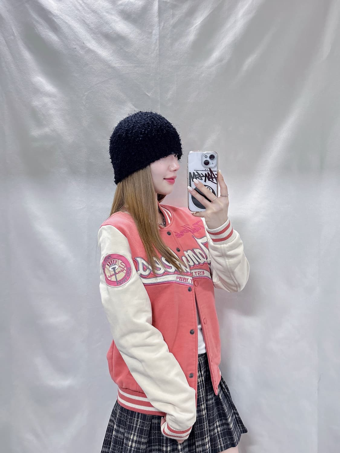 MLB 양키스 베이비핑크 베이스볼 자켓  상품이미지1