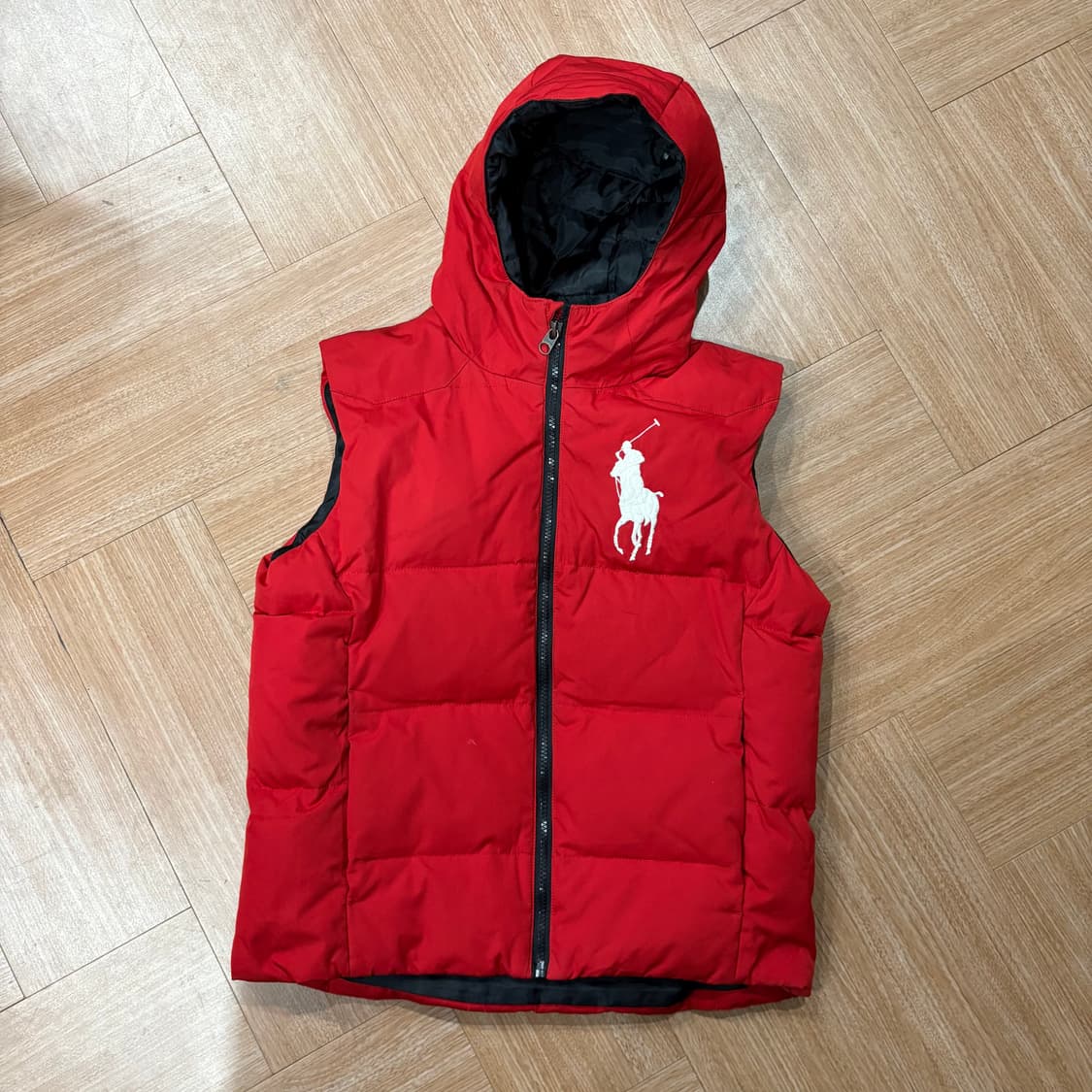 폴로 바이 랄프로렌 빅포니 레드 다운 베스트 상품이미지1
