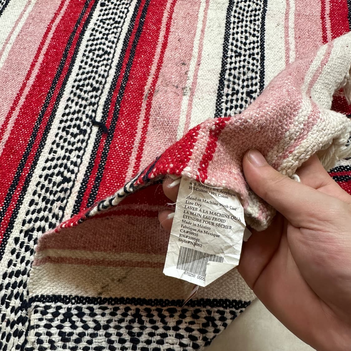 00s Mexican Serape Blanket 상품이미지4