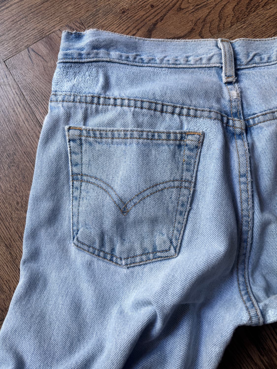 [32]리바이스 517 빈티지 리페어드 라이트블루 플레어진 F58 상품이미지7