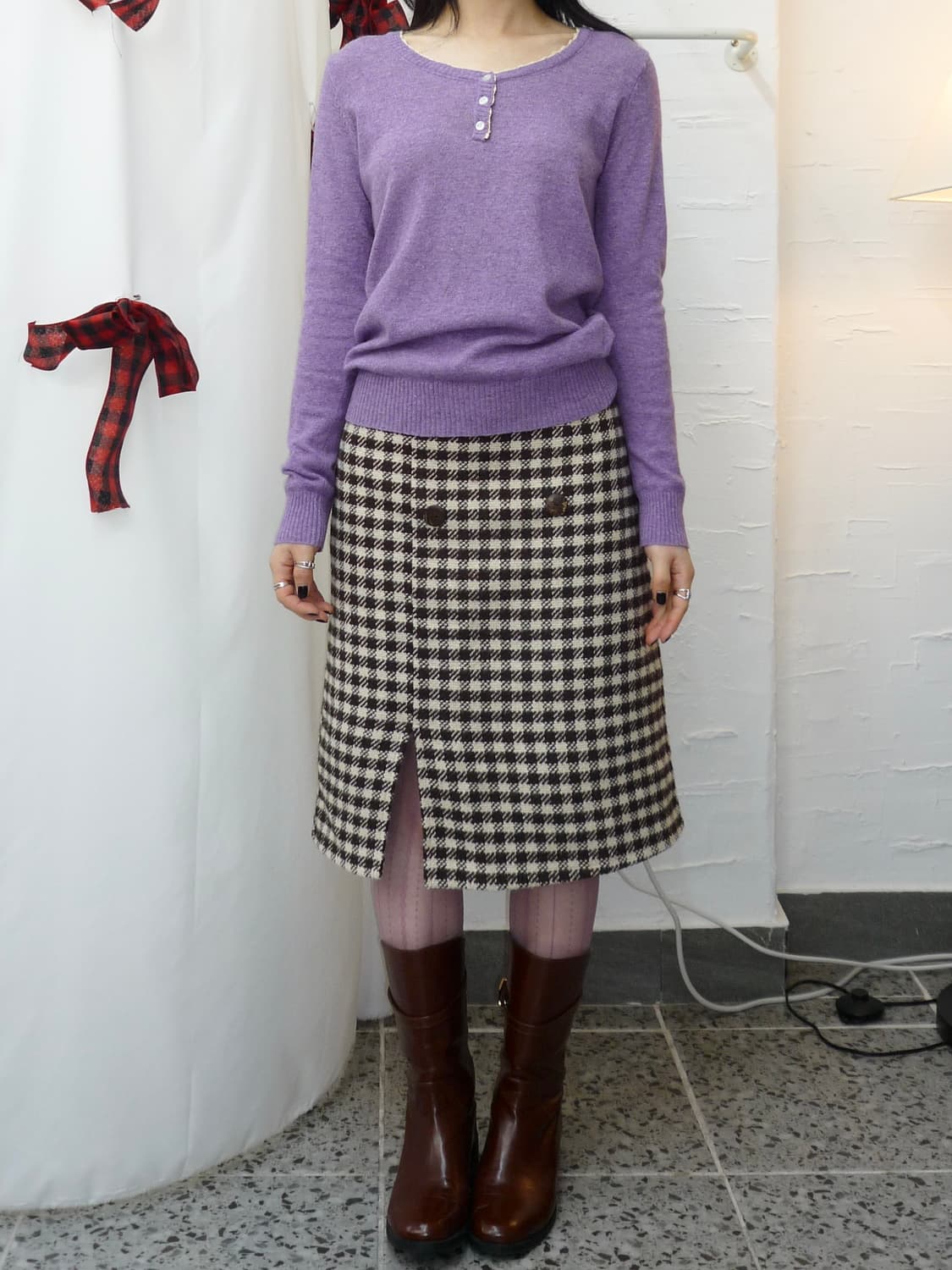 Light purple inner knit 상품이미지3