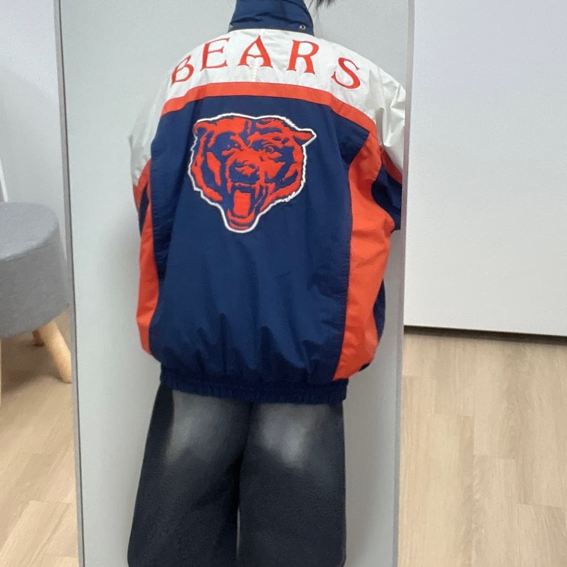 NFL 90s 시카고 베어 자수로고 집업 자켓 상품이미지1