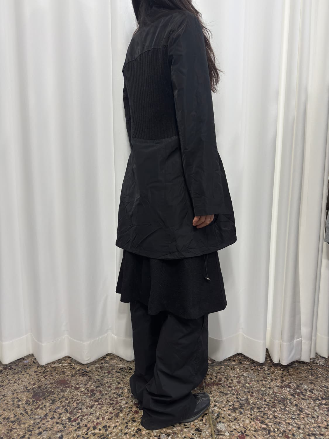 noa-ge knit detail twoway jacket 상품이미지6