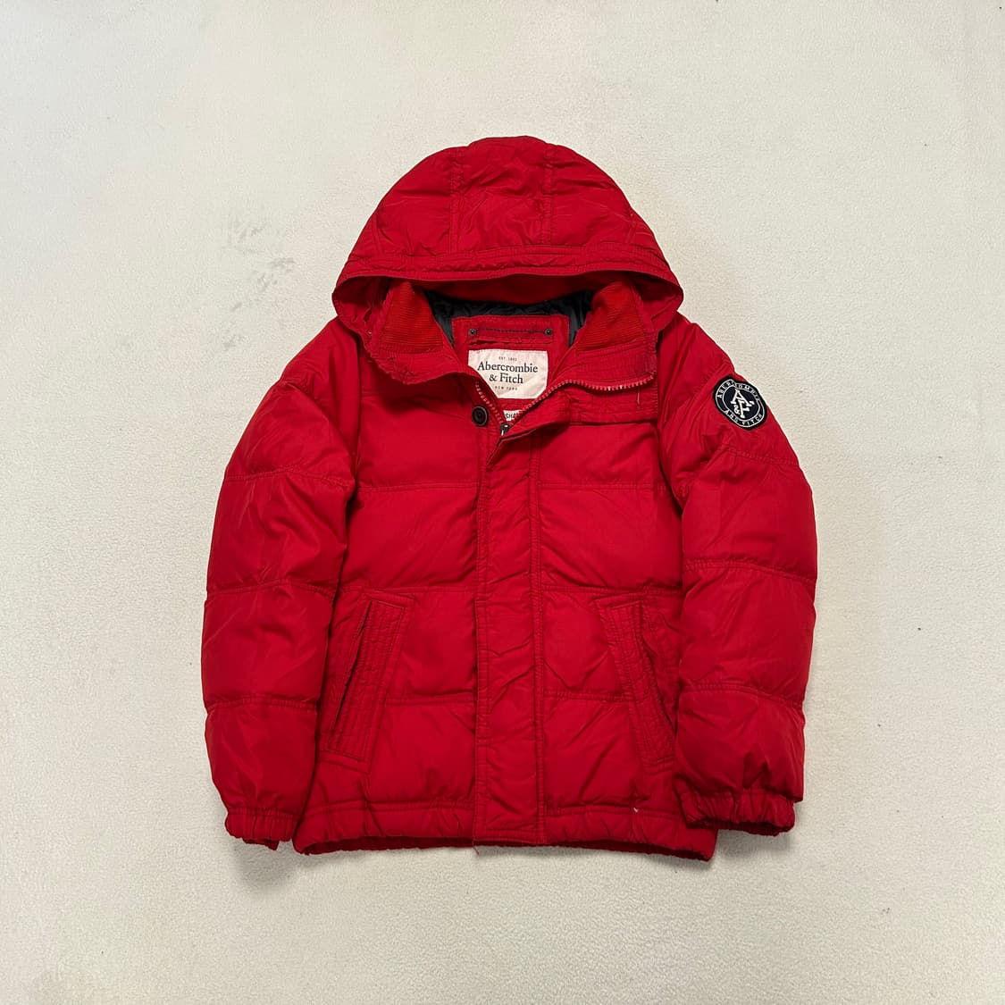 Abercrombie Red Puffer Jacket  상품이미지4