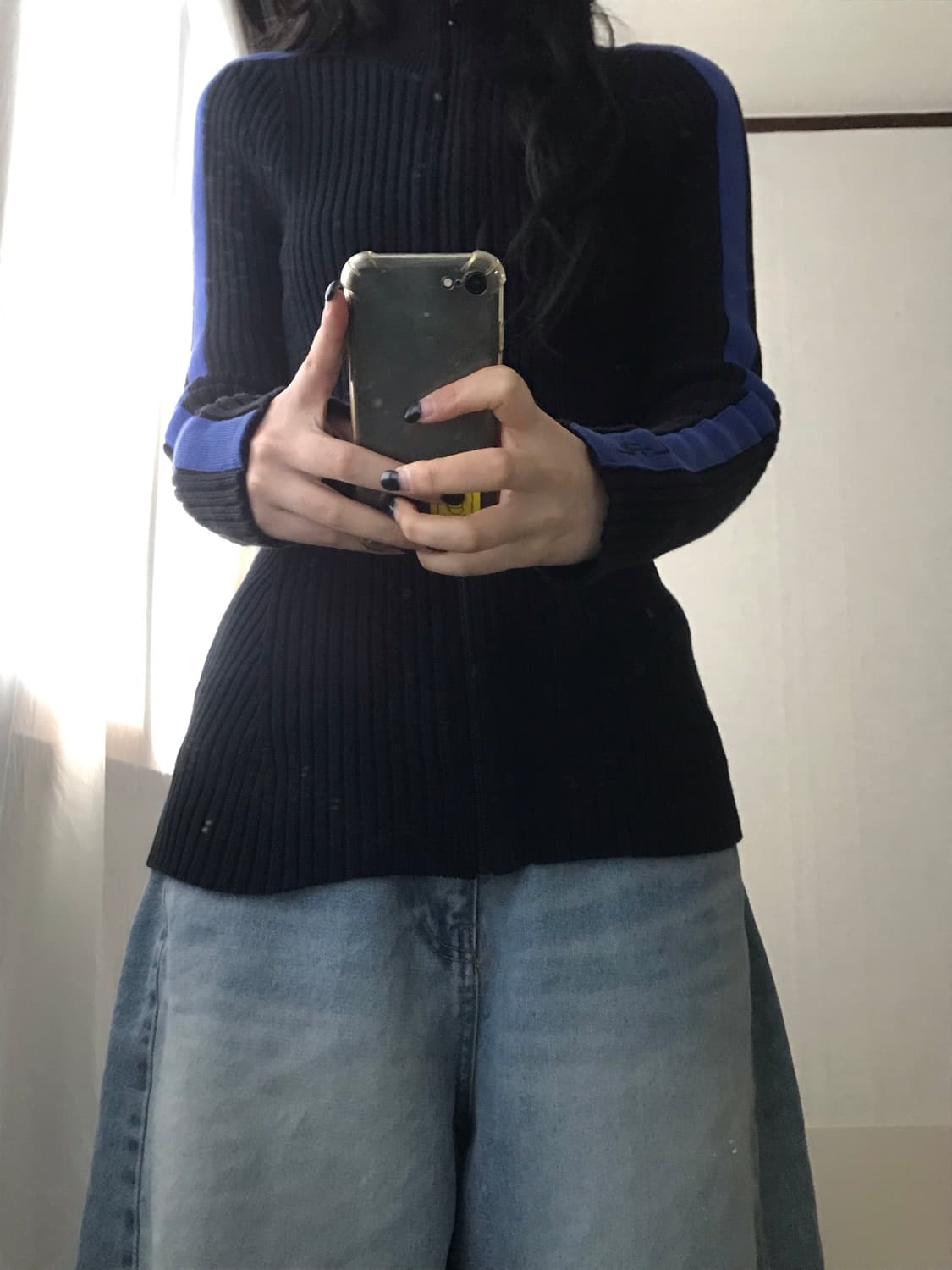 폴로 딱붙핏 니트집업 상품이미지6