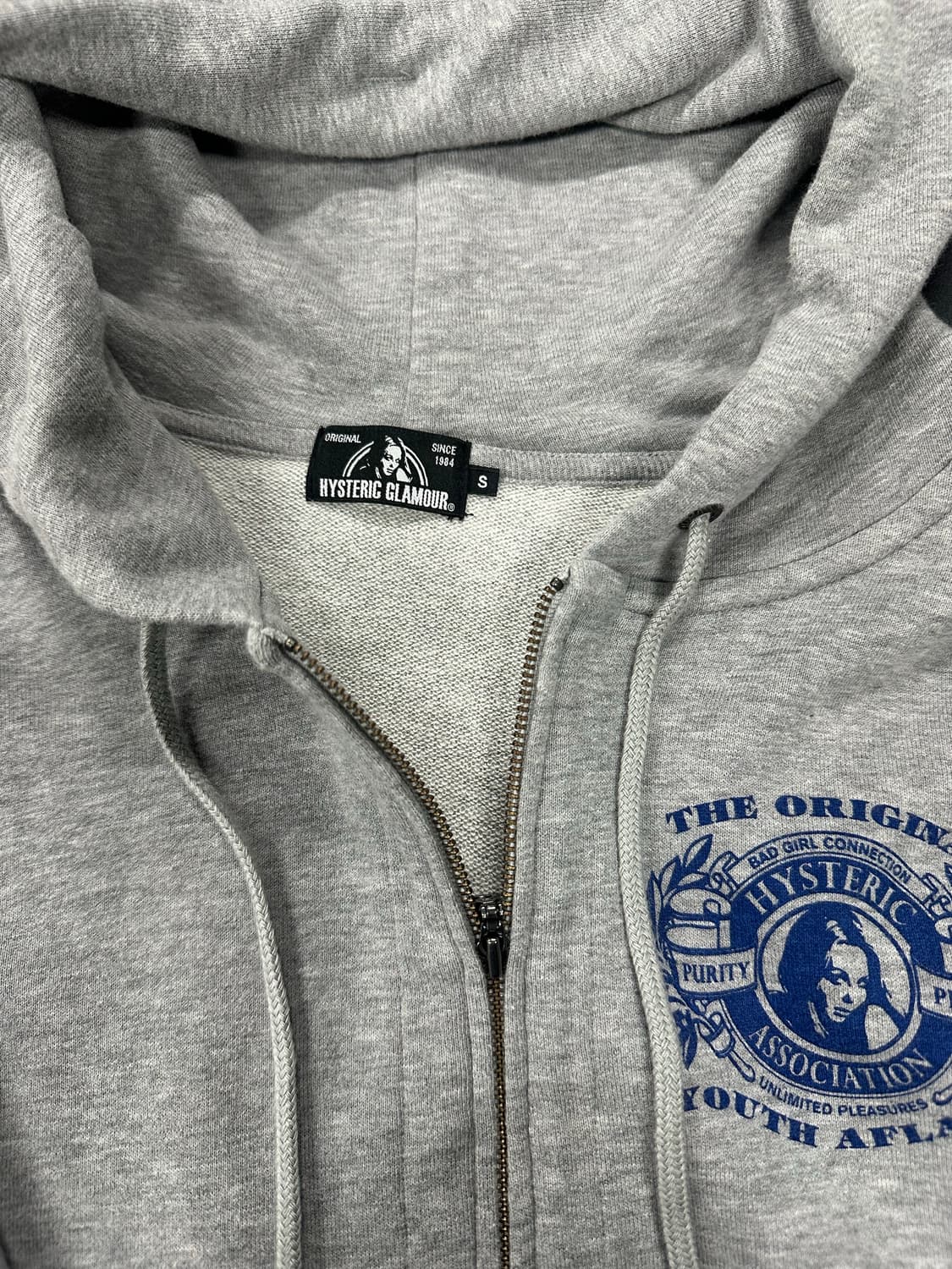 히스테릭 글래머 백로고 후드 집업 상품이미지5