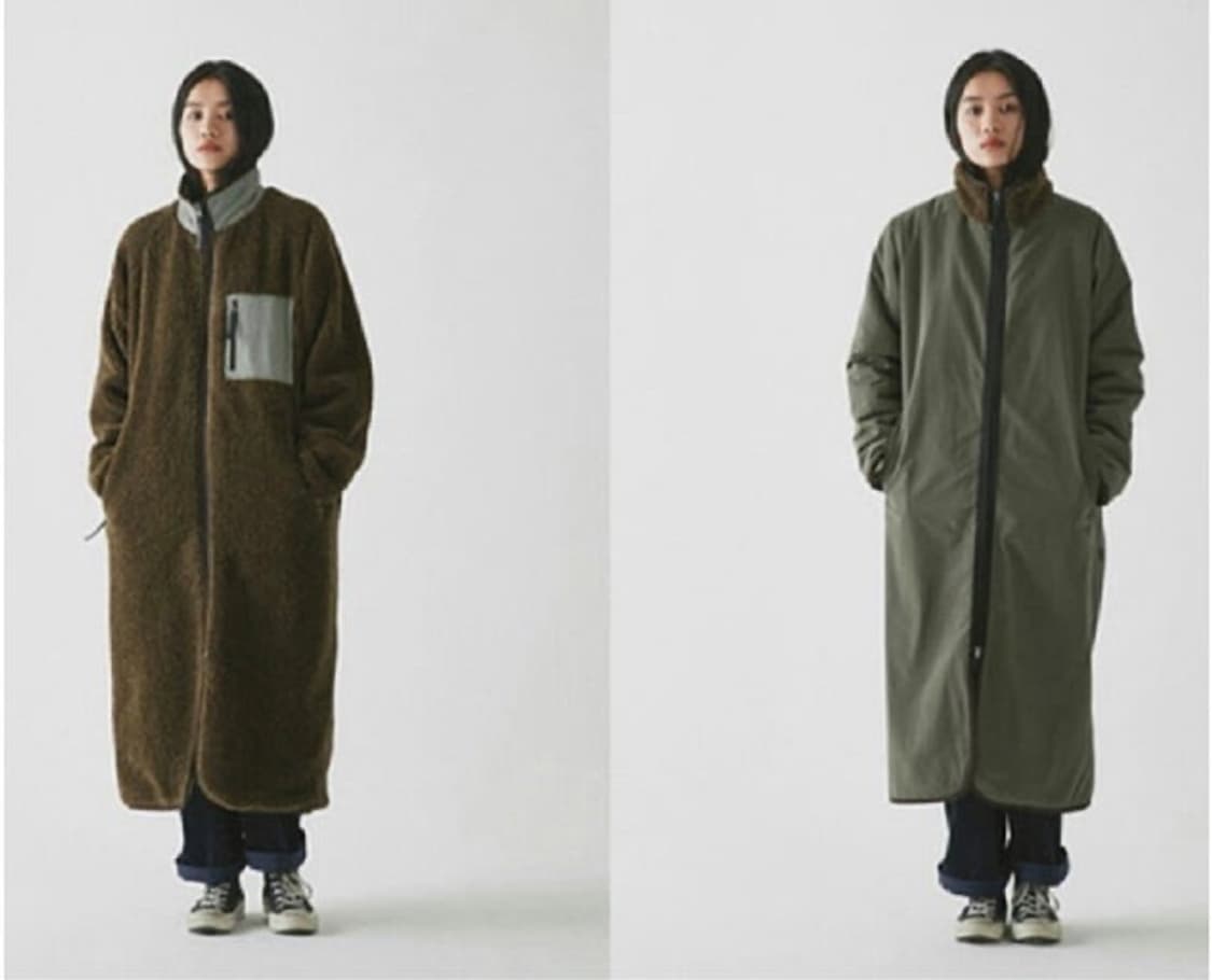 하이드아웃 롱후리스 카키 2사이즈 상품이미지1