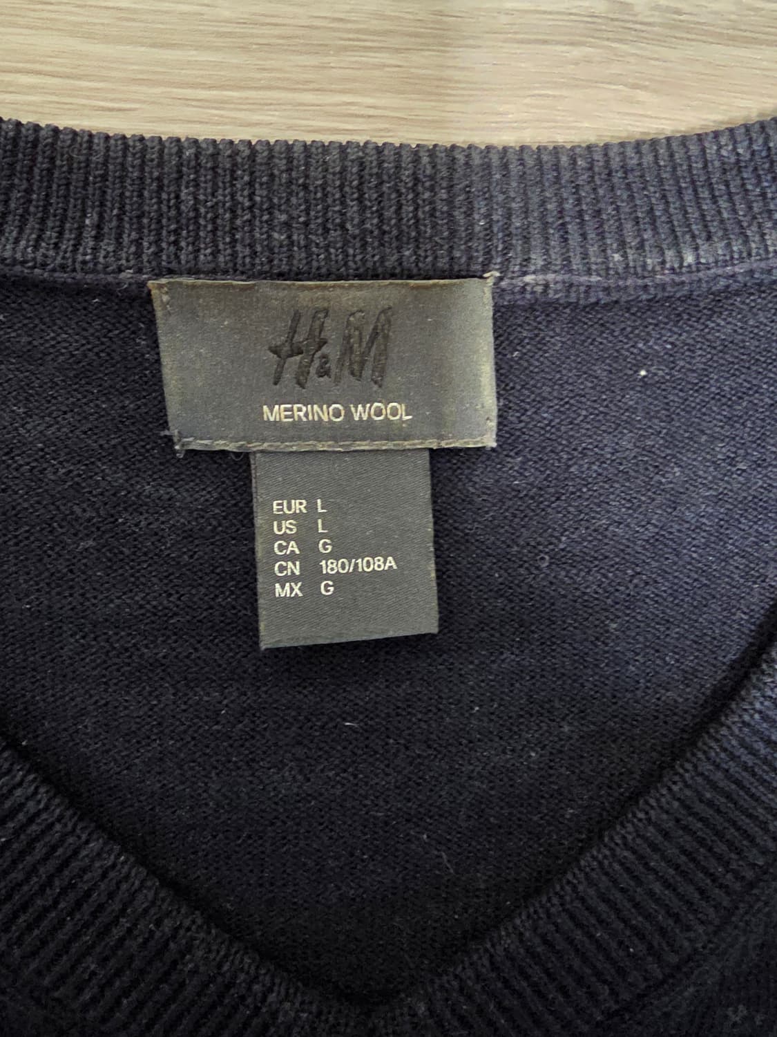 H&M 메리노울 V넥 니트 L 3종 Set
 상품이미지3