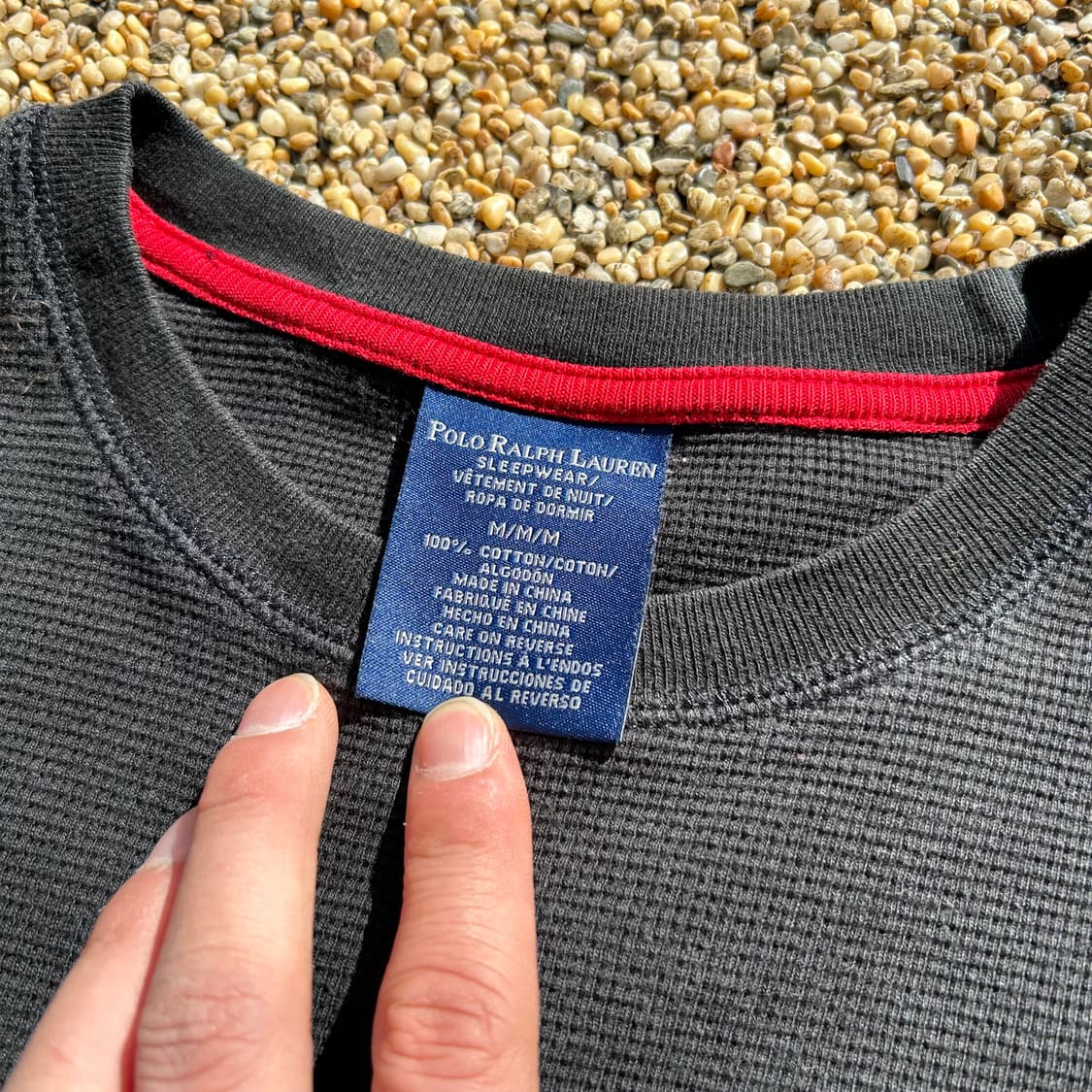 폴로 (POLO RalphLauren)블랙 와플 니트 상품이미지4