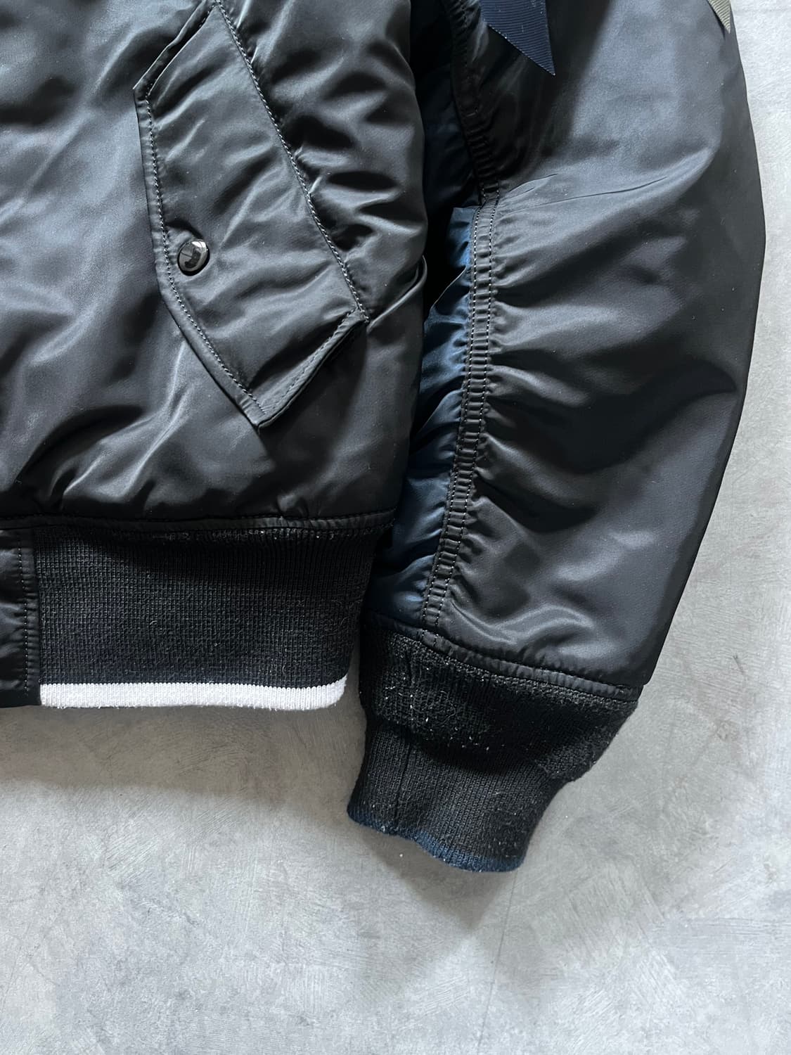 Alpha Industries 알파 인더스트리 네이비 블랙 리버시블 MA 상품이미지4