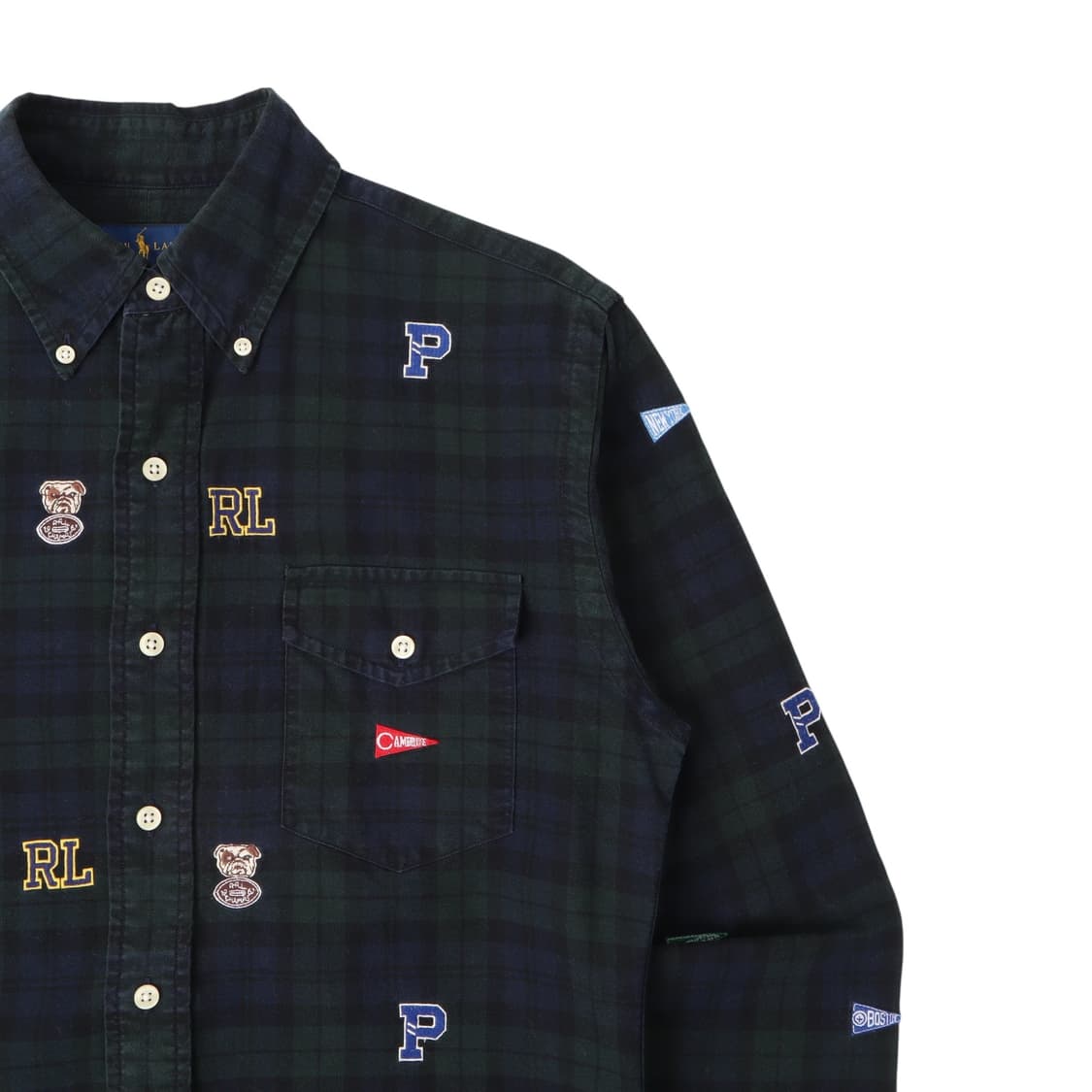 폴로 랄프로렌 플래그 블랙와치 타탄체크 셔츠 상품이미지3