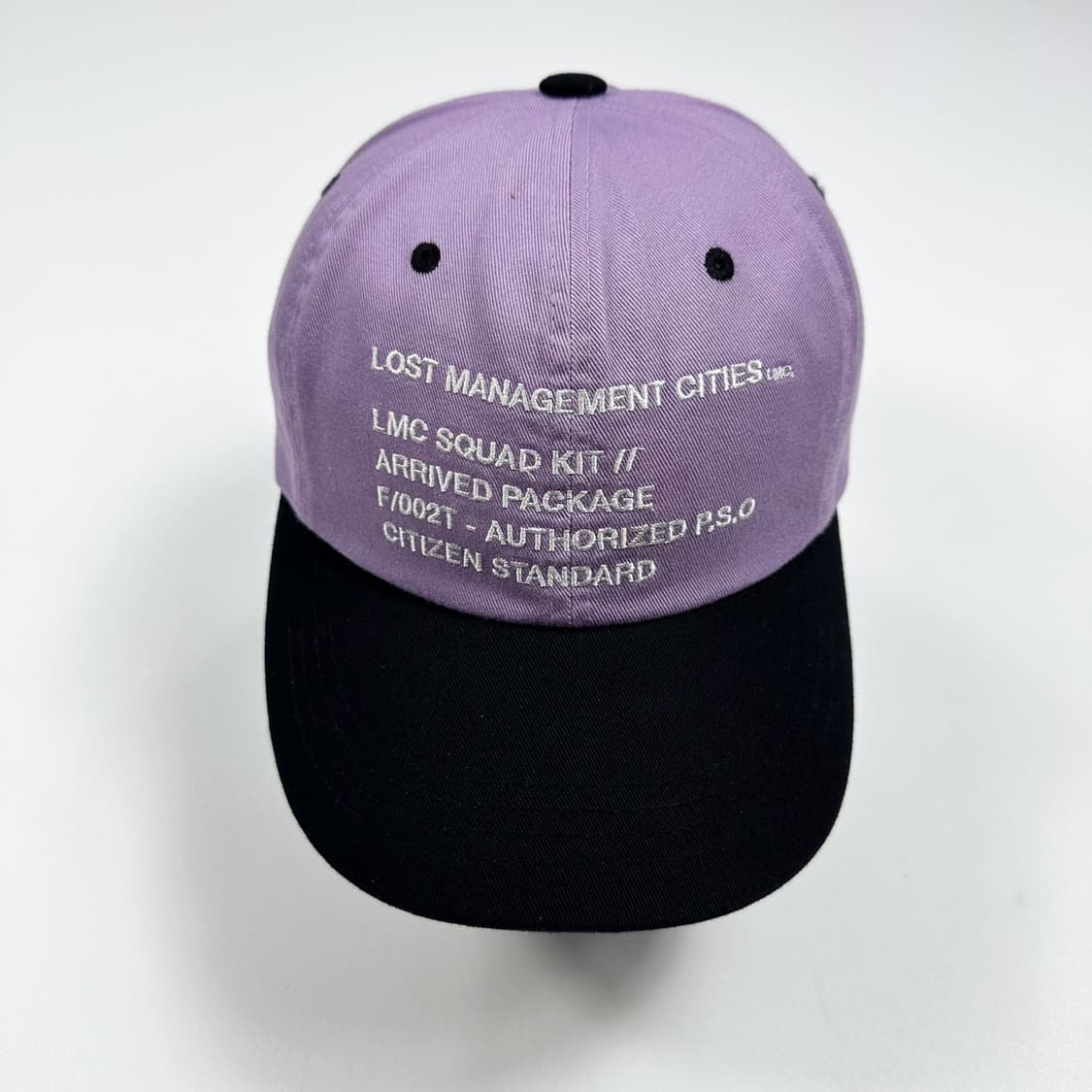 LMC 자수로고 퍼플 볼캡 모자 상품이미지2