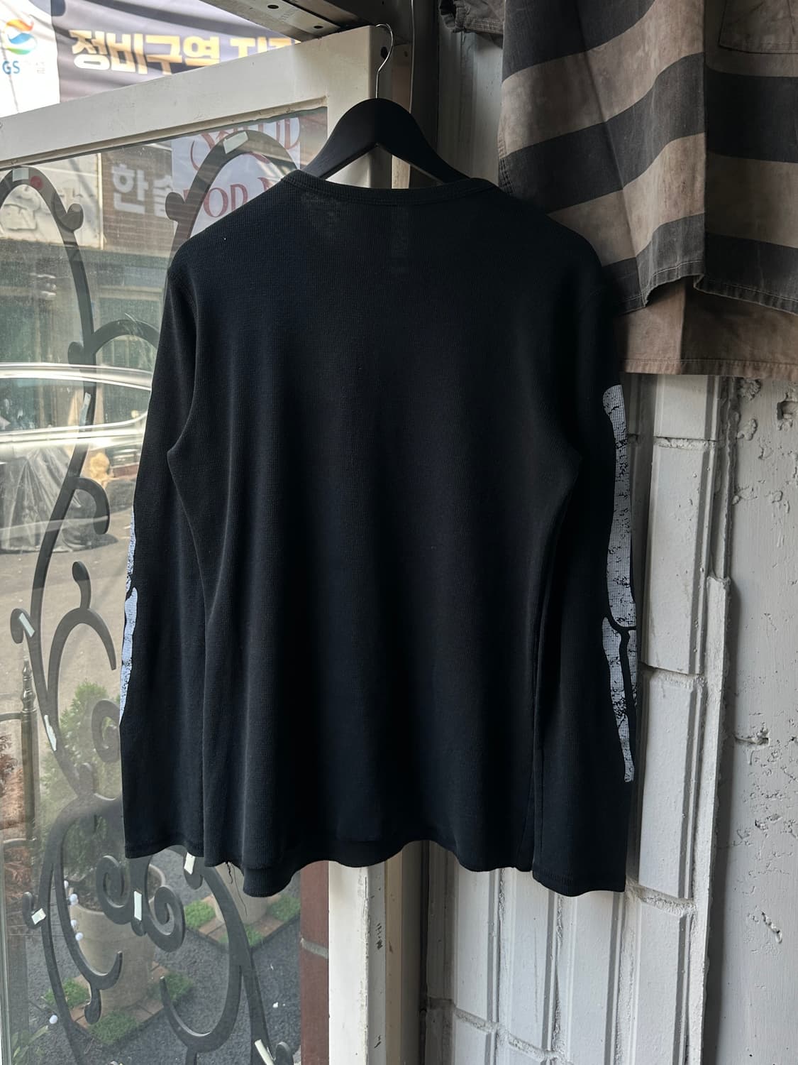 00's 미스핏츠 써멀 와플 롱슬리브 티셔츠 빈티지 밴드티 스켈레톤 뼈티 상품이미지4