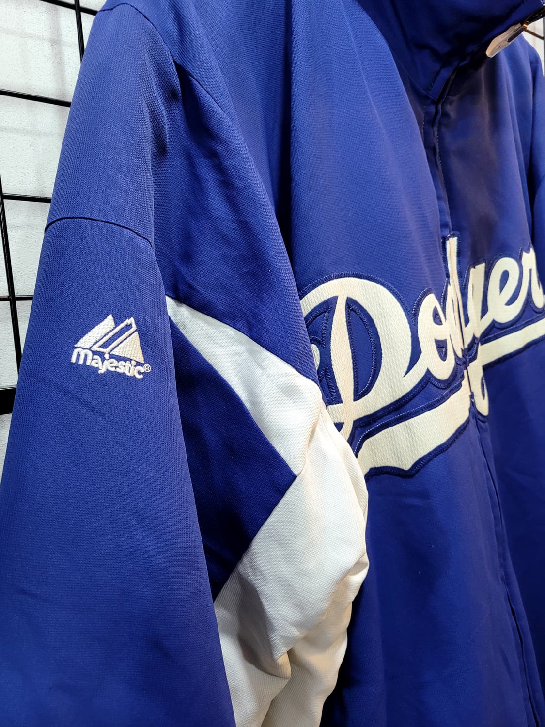 정품 마제스틱 LA 다져스 베이스볼 져지 집업 상품이미지4