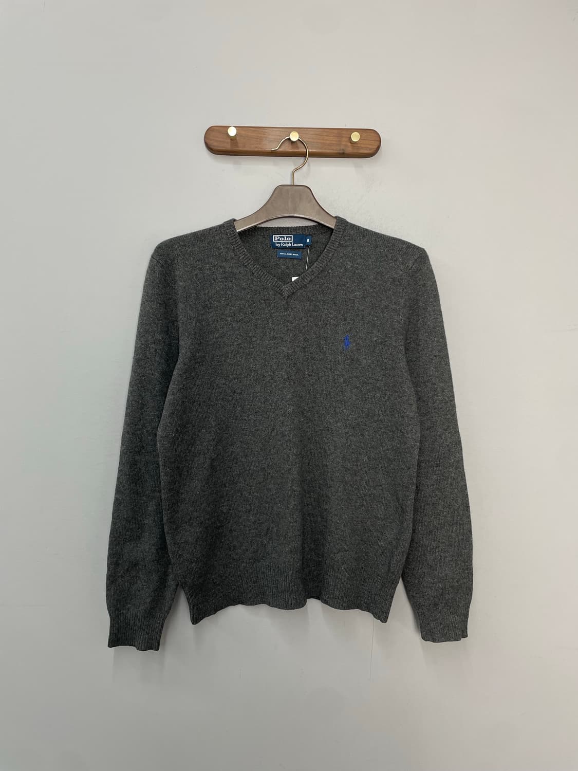 폴로 랄프로렌 그레이 브이넥 니트 H2485 상품이미지2