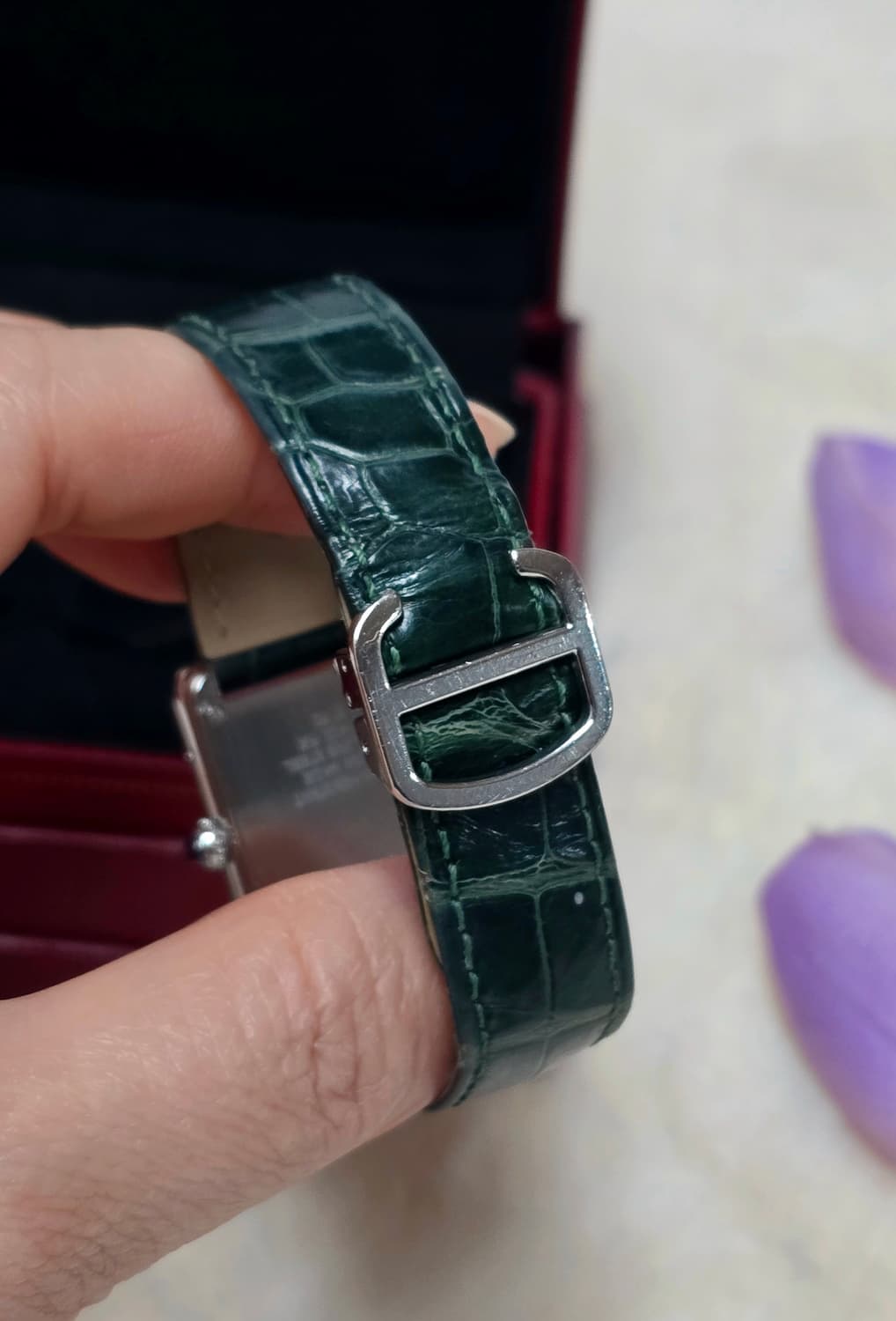 까르띠에 탱크솔로스몰 스틸 시계 (W5200005) 정품 상품이미지7