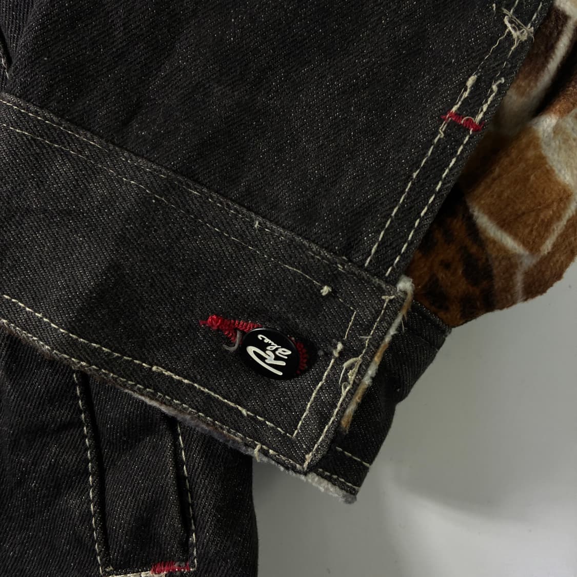 Raw blue  애니멀 데님 트러커 자켓  상품이미지4