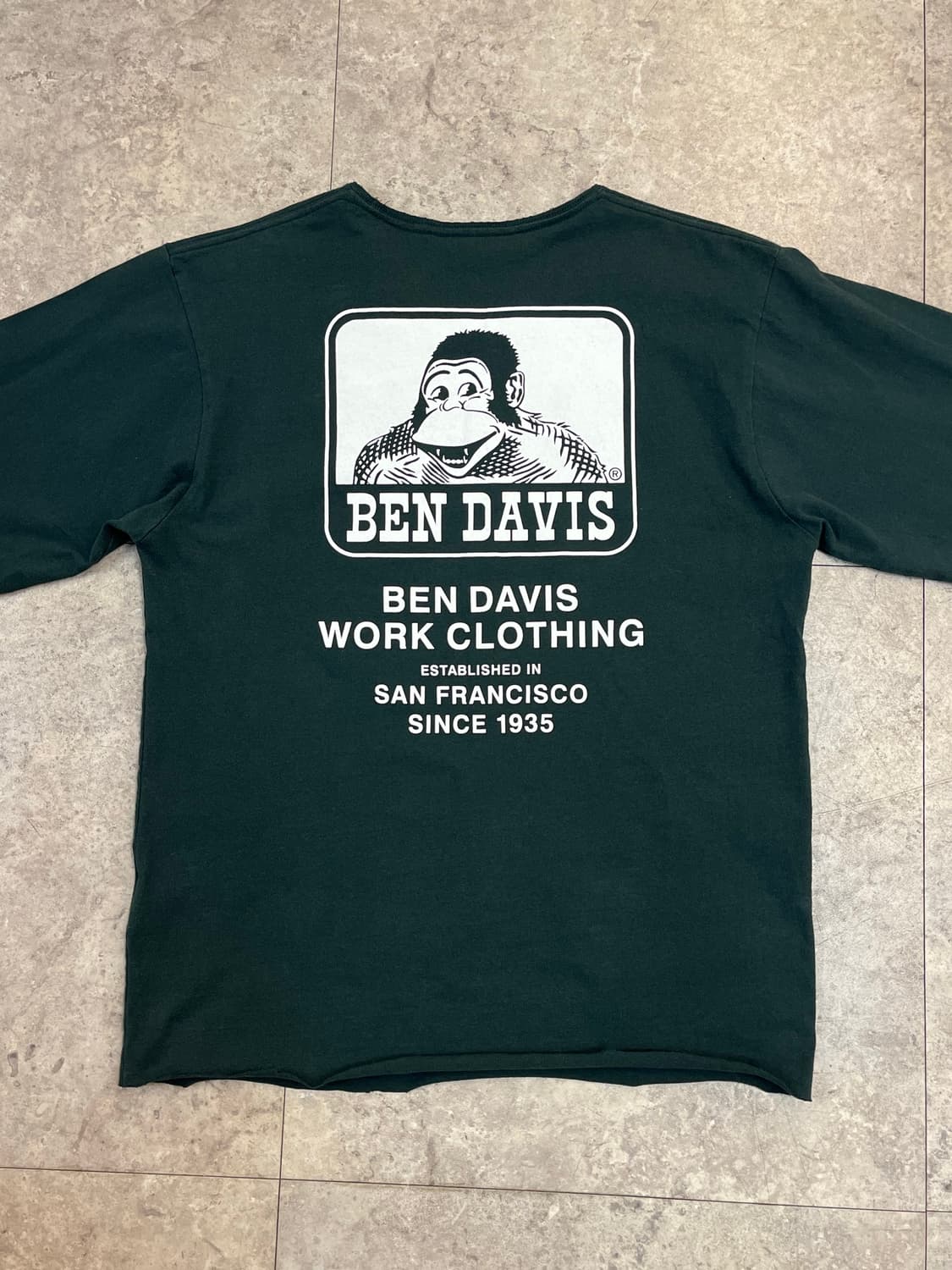 벤데이비스 프린팅 긴팔티 그린 M #csz2587 상품이미지7