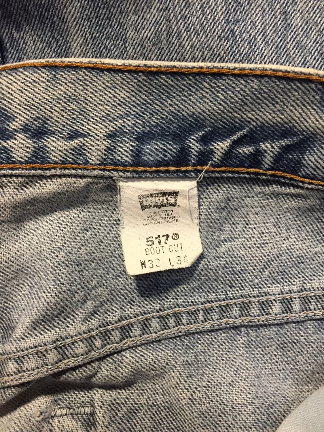 90’s 리바이스 517 부츠컷 데님팬츠 상품이미지9