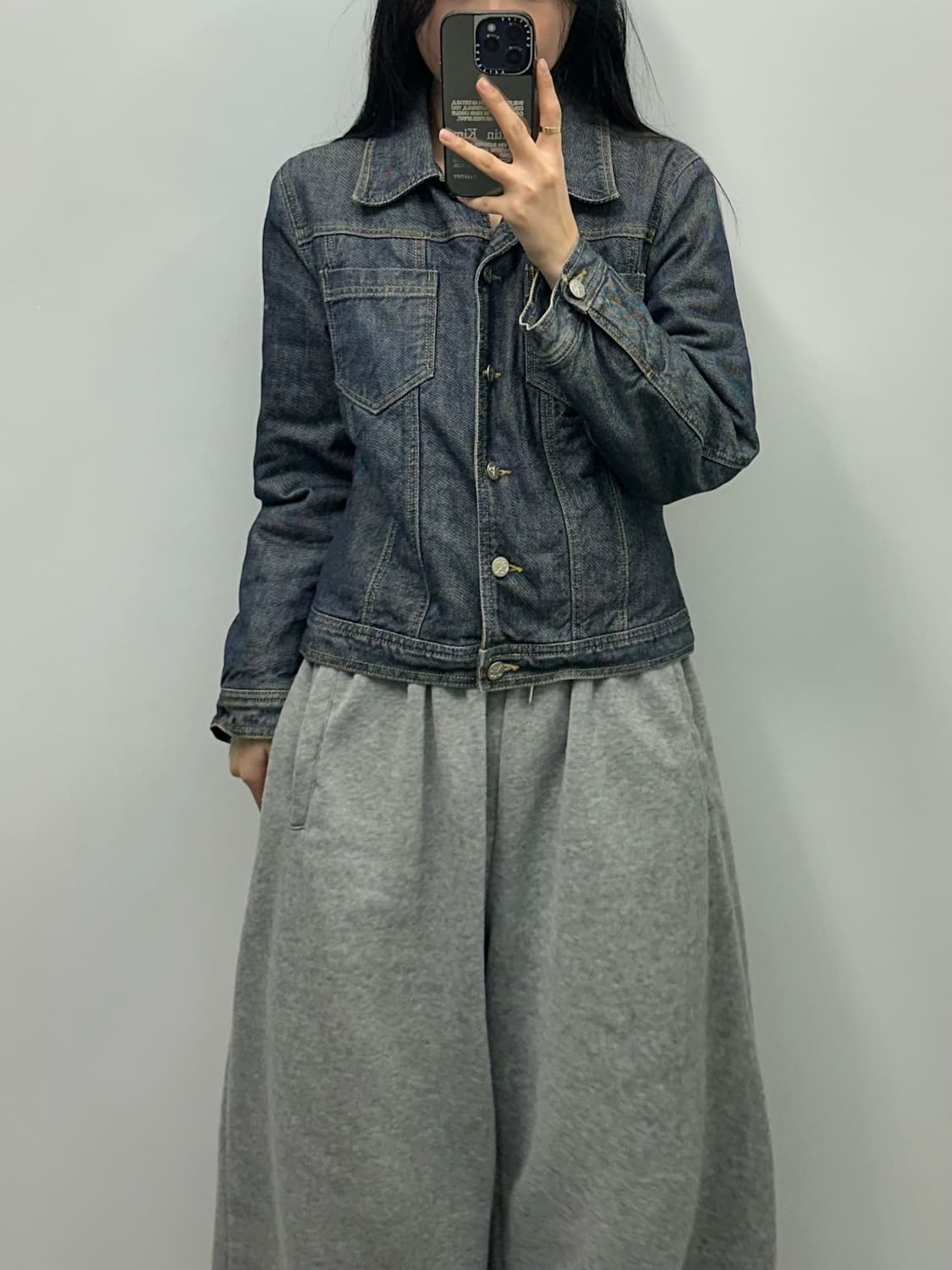 캘빈클라인 인디고 워싱 누빔 데님 자켓 상품이미지1