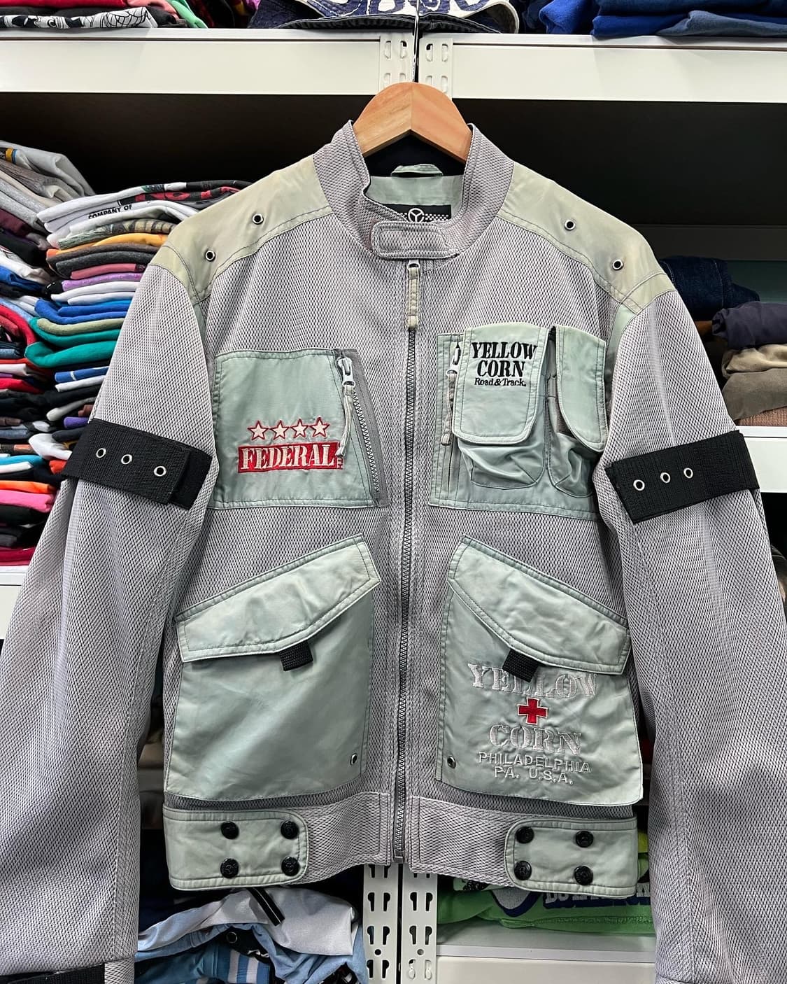 MESH NYLON RACING JACKET 상품이미지3