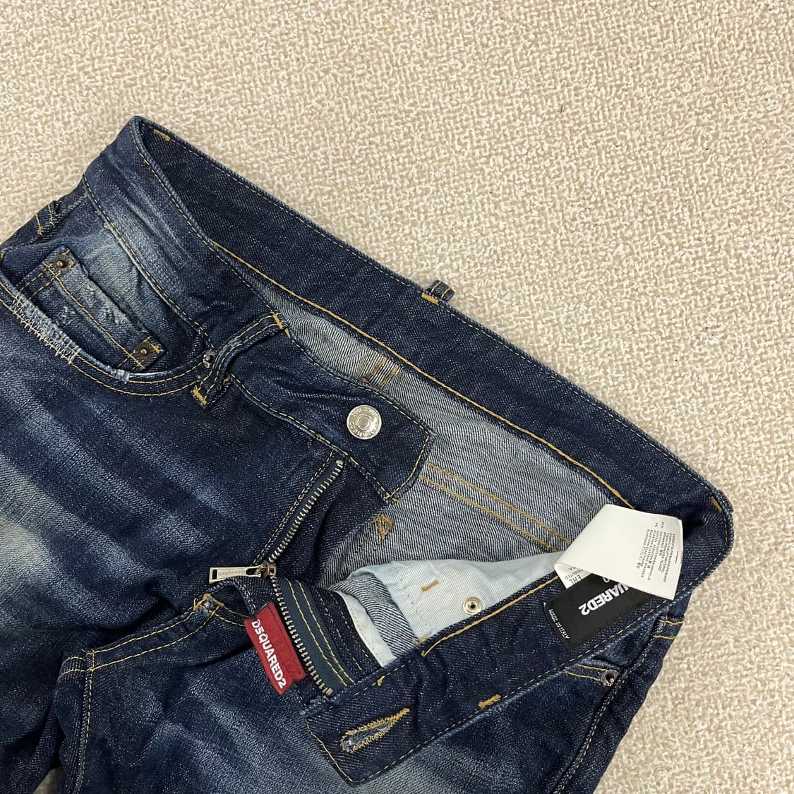 [40] 디스퀘어드2 워싱 페인팅 스케이터핏 데님 청바지 0120M1 상품이미지2