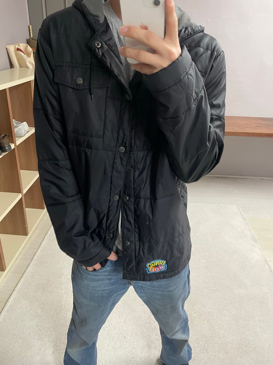 L) windriver 후드 경량패딩 상품이미지1