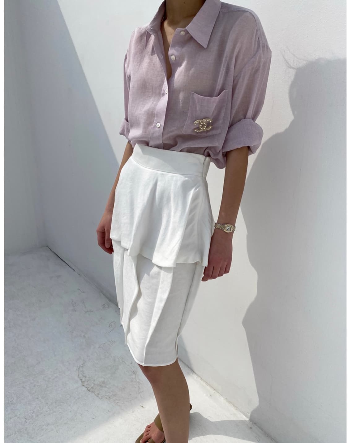 새상품) 드래곤블루스 크루즈 입체 미디 스커트 아이보리 M 상품이미지7