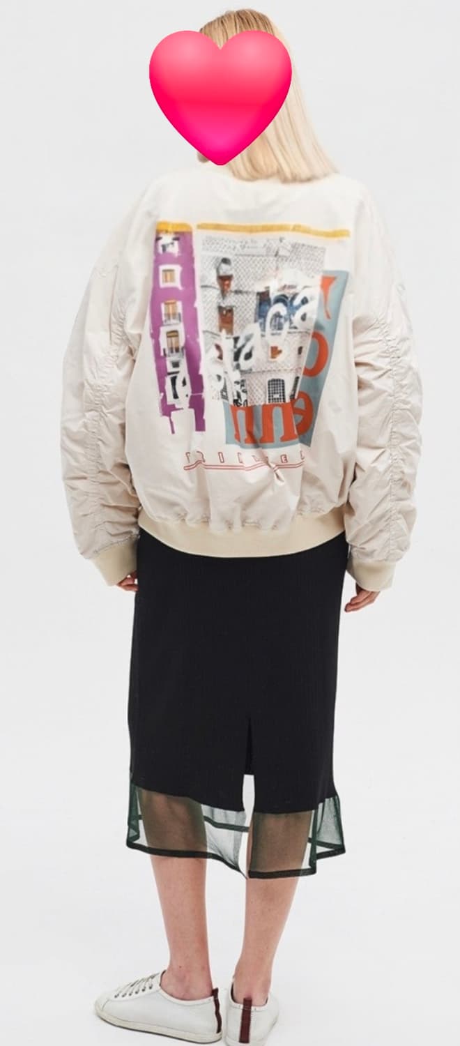 타임 여성 항공점퍼 MA-1 블루종 봄버자켓 (프리) WM64 상품이미지7