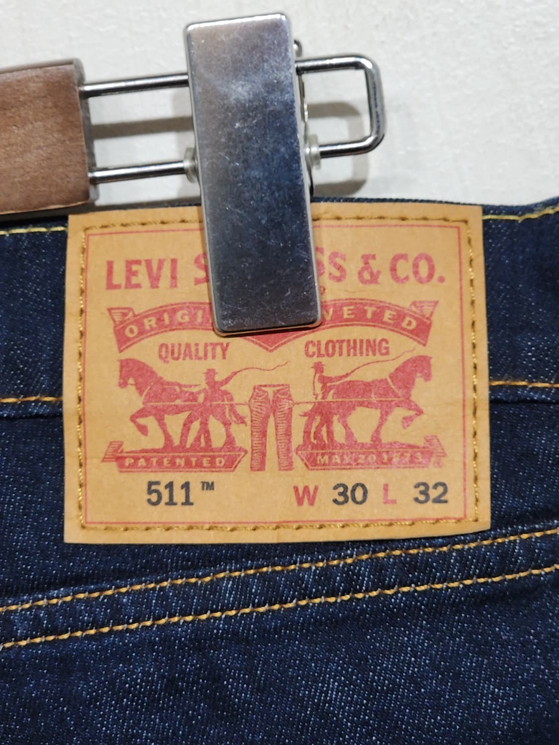 (31) 리바이스 511 청바지 생지 데님팬츠 스판 140주년판  상품이미지5