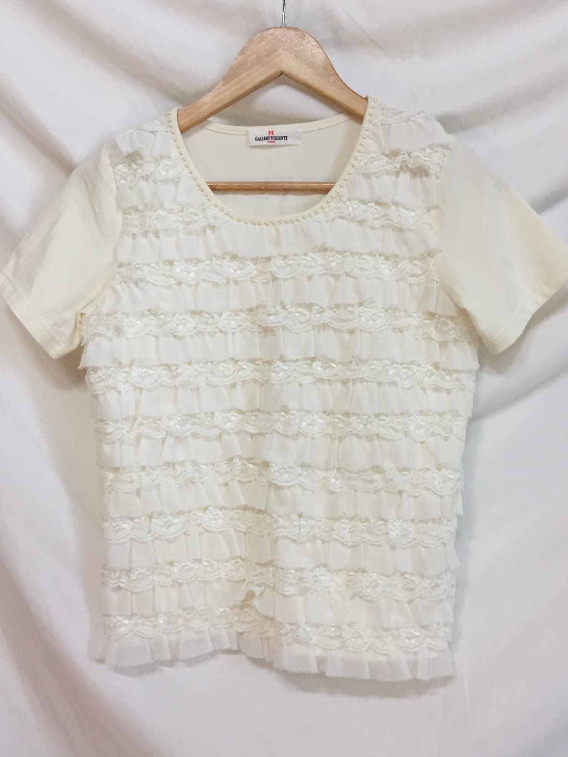 레이스 프릴 탑 상품이미지4