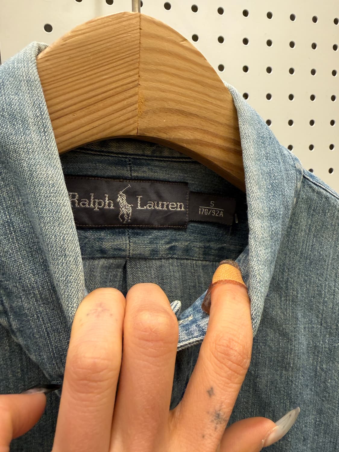 랄프로렌 포니 자수 데님 셔츠 U1085 상품이미지5