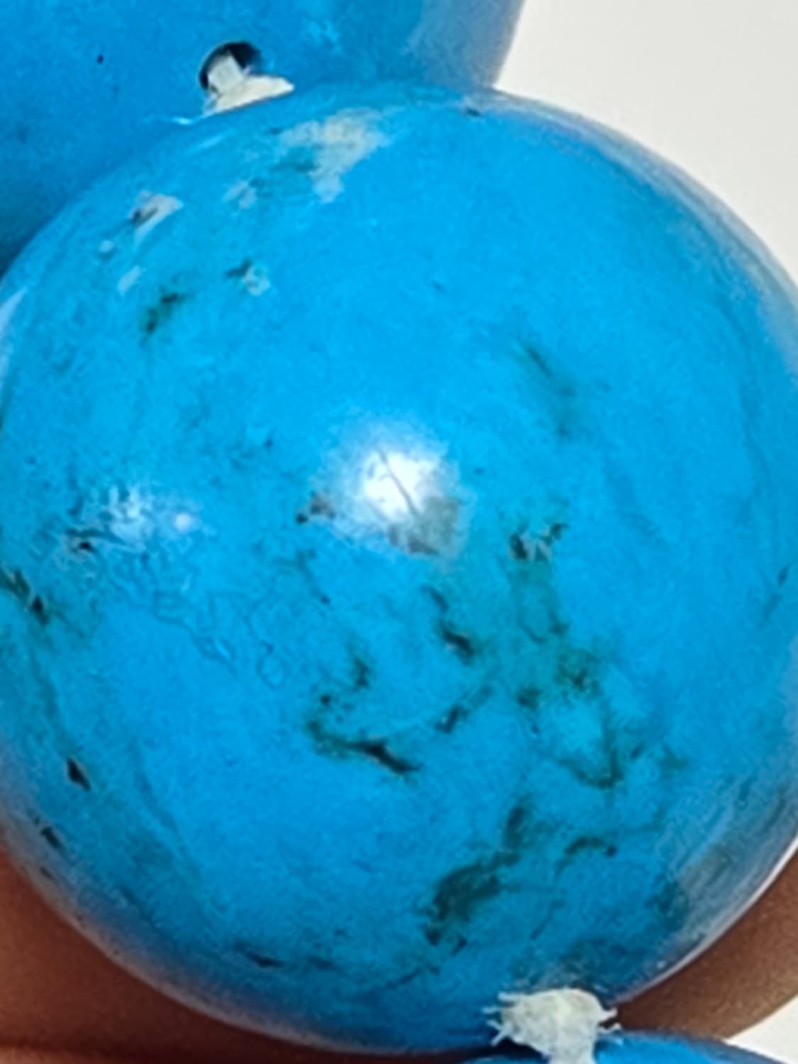 빈티지 터키석 볼드 비즈 팔찌 실버 925 잠금장치 상품이미지5