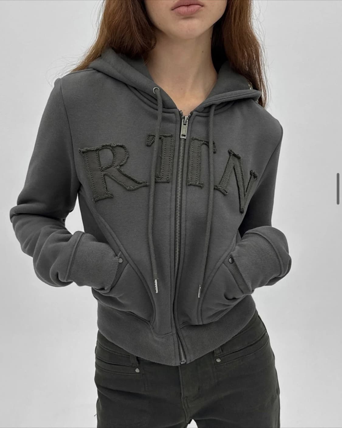 블랙업 알티엔 기모 후드집업 상품이미지3