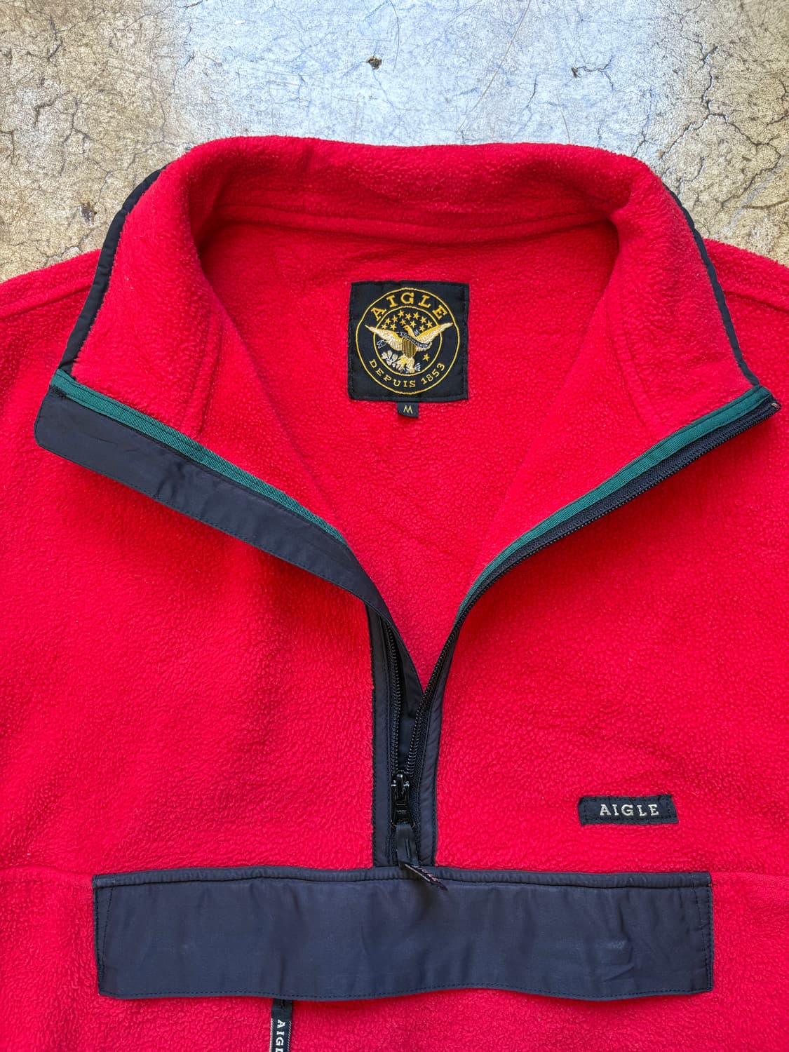 AIGLE 레드 플리스 풀오버 상품이미지3