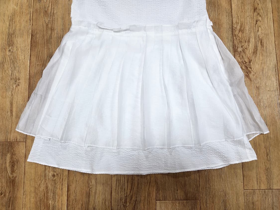 하네(HANE) 플리츠 시어서커 레이어드 원피스 55-66 새상품 상품이미지7