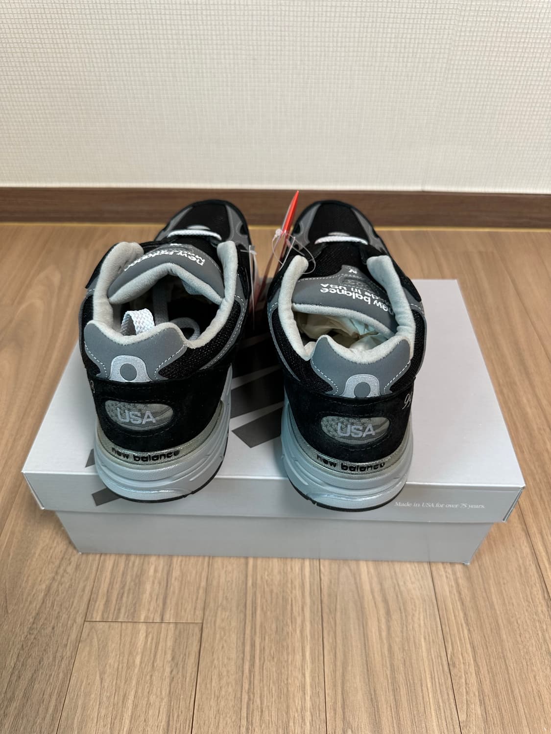 280 뉴발란스 993 블랙 발볼 D  스탠다드 상품이미지5