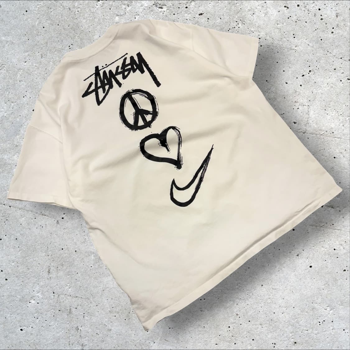 [XL] 스투시 X 나이키 콜라보 반팔 티셔츠 D832 상품이미지1